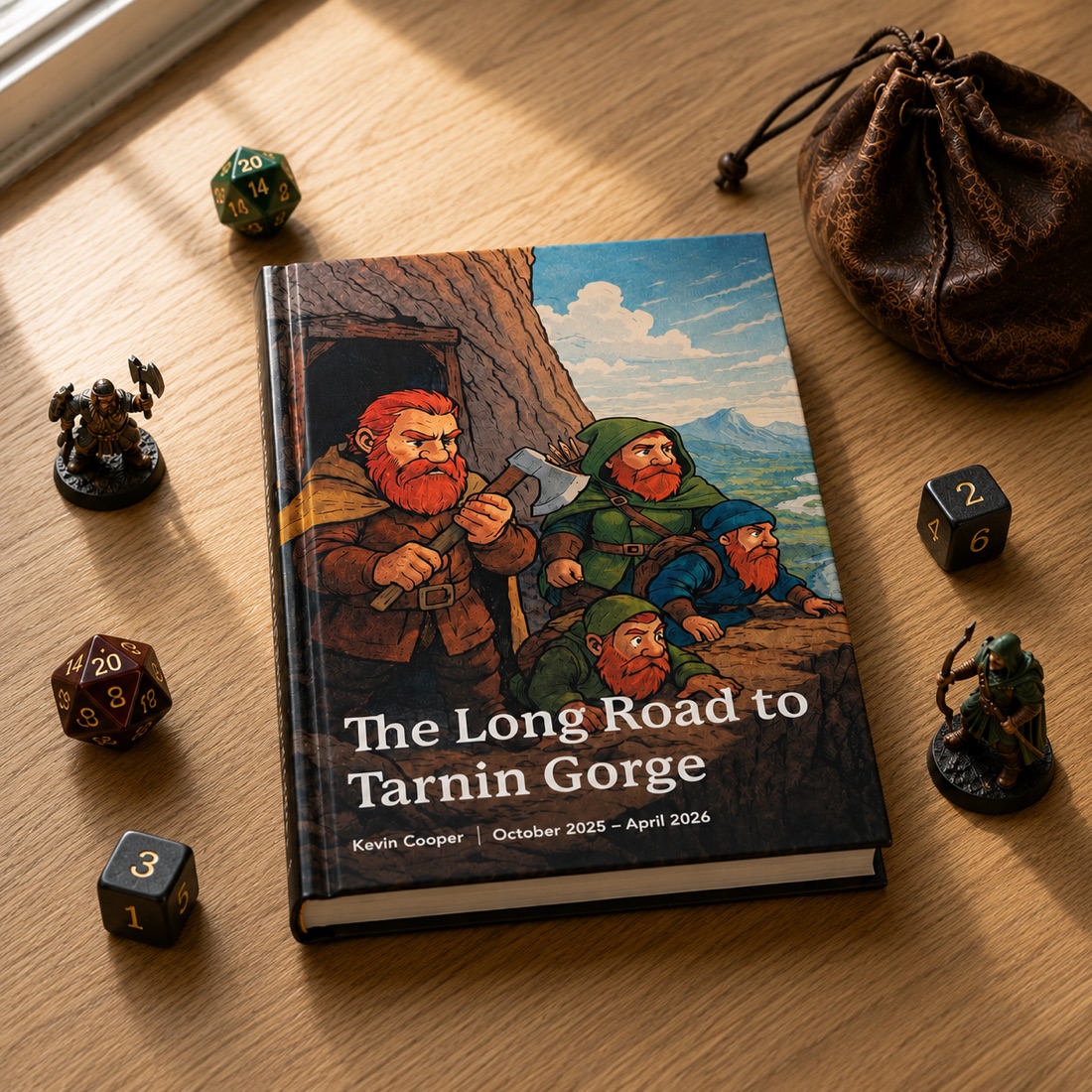 Printed Scribe campaign book mockup — exterior